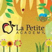 La petite academy inc - Welcome to La Petite Academy in Westerville, OH. My name is Maggie and I am the academy director. We offer Infant care beginning at six weeks of age, as well as a full or part-time Preschool program focusing on Kindergarten readiness and a School-Age program for before- and after-school care and full time care during school breaks for children up to …